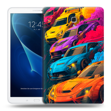 Силиконовый чехол на Samsung Galaxy Tab A 10.5 с принтом Тачки