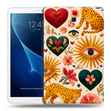 Силиконовый чехол на Samsung Galaxy Tab A 10.5 с принтом Модный принт