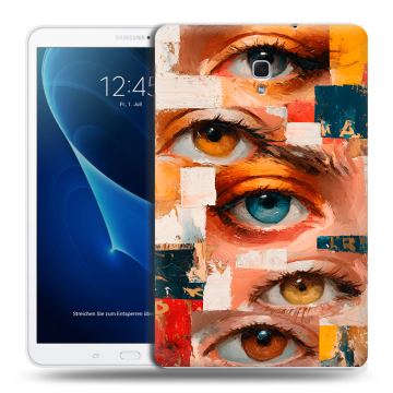 Силиконовый чехол на Samsung Galaxy Tab A 10.5 с принтом Модный принт