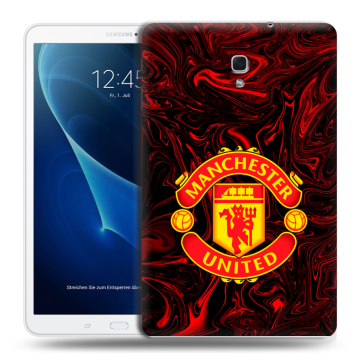 Силиконовый чехол на Samsung Galaxy Tab A 10.5 с принтом Manchester United