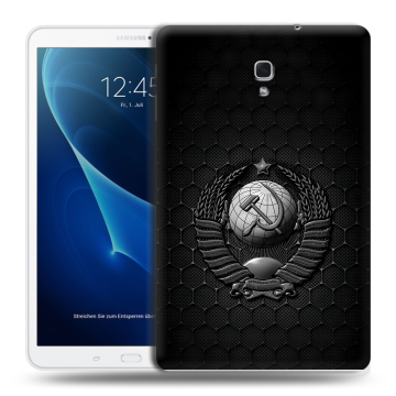 Силиконовый чехол на Samsung Galaxy Tab A 10.5 с принтом Герб Флаг СССР