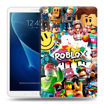 Силиконовый чехол на Samsung Galaxy Tab A 10.5 с принтом Roblox Роблокс
