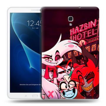 Силиконовый чехол на Samsung Galaxy Tab A 10.5 с принтом Hazbin Hotel Отель Хазбин Силиконовый чехол на Samsung Galaxy Tab A 10.5 с принтом Hazbin Hotel Отель Хазбин