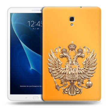 Силиконовый чехол на Samsung Galaxy Tab A 10.5 с принтом Герб Флаг России