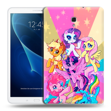 Силиконовый чехол на Samsung Galaxy Tab A 10.5 с принтом My little pony Дружба чудо