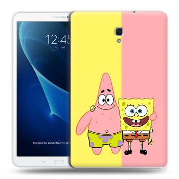 Силиконовый чехол на Samsung Galaxy Tab A 10.5 с принтом Спанч боб Спанчбоб