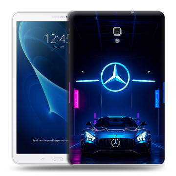 Силиконовый чехол на Samsung Galaxy Tab A 10.5 с принтом Mercedes Мерседес