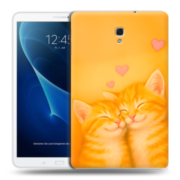 Силиконовый чехол на Samsung Galaxy Tab A 10.5 с принтом Милые котята Силиконовый чехол на Samsung Galaxy Tab A 10.5 с принтом Милые котята
