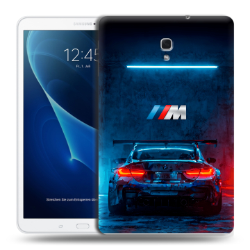 Силиконовый чехол на Samsung Galaxy Tab A 10.5 с принтом BMW БМВ