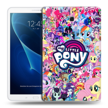 Силиконовый чехол на Samsung Galaxy Tab A 10.5 с принтом My little pony Дружба чудо