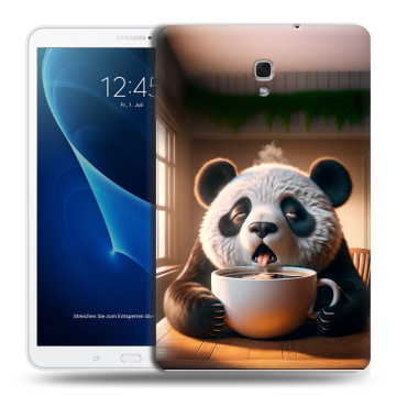 Силиконовый чехол на Samsung Galaxy Tab A 10.5 с принтом смешная панда Силиконовый чехол на Samsung Galaxy Tab A 10.5 с принтом смешная панда