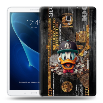 Силиконовый чехол на Samsung Galaxy Tab A 10.5 с принтом Дональд Дак Доллар