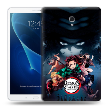 Силиконовый чехол на Samsung Galaxy Tab A 10.5 с принтом Demon Slayer Клинок рассекающий демонов Силиконовый чехол на Samsung Galaxy Tab A 10.5 с принтом Demon Slayer Клинок рассекающий демонов