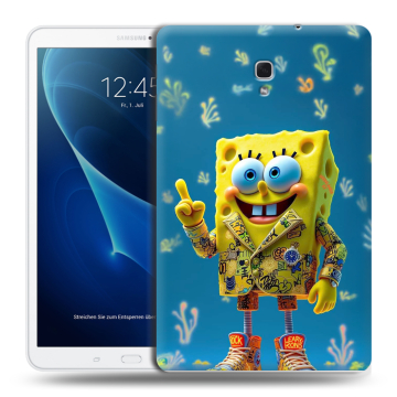 Силиконовый чехол на Samsung Galaxy Tab A 10.5 с принтом Спанч боб Спанчбоб Силиконовый чехол на Samsung Galaxy Tab A 10.5 с принтом Спанч боб Спанчбоб