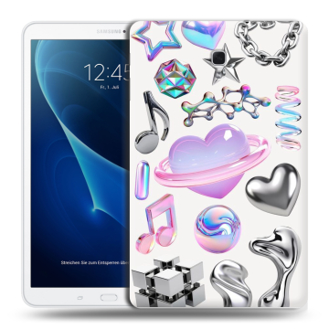 Силиконовый чехол на Samsung Galaxy Tab A 10.5 с принтом Y2K Силиконовый чехол на Samsung Galaxy Tab A 10.5 с принтом Y2K