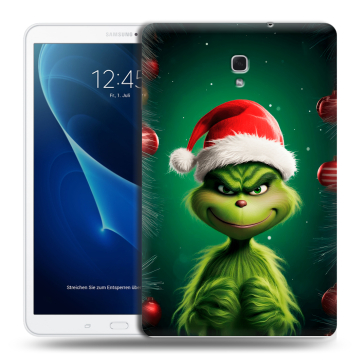 Силиконовый чехол на Samsung Galaxy Tab A 10.5 с принтом Гринч Новый год Рождество