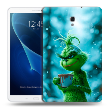 Силиконовый чехол на Samsung Galaxy Tab A 10.5 с принтом Новый год гринч
