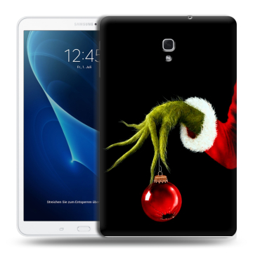 Силиконовый чехол на Samsung Galaxy Tab A 10.5 с принтом Новый год Гринч