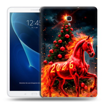 Силиконовый чехол на Samsung Galaxy Tab A 10.5 с принтом Новый год