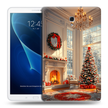 Силиконовый чехол на Samsung Galaxy Tab A 10.5 с принтом Новый год