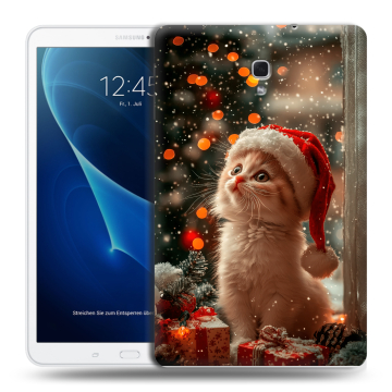 Силиконовый чехол на Samsung Galaxy Tab A 10.5 с принтом Новый год