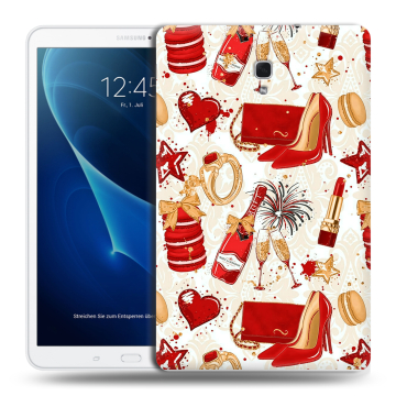 Силиконовый чехол на Samsung Galaxy Tab A 10.5 с принтом Новый год