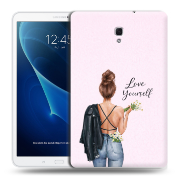 Силиконовый чехол на Samsung Galaxy Tab A 10.5 с принтом женский Силиконовый чехол на Samsung Galaxy Tab A 10.5 с принтом женский