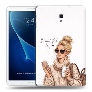 Силиконовый чехол на Samsung Galaxy Tab A 10.5 с принтом женский