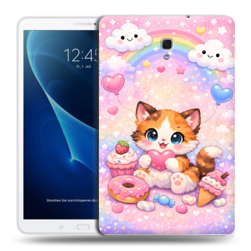 Силиконовый чехол на Samsung Galaxy Tab A 10.5 с принтом для девочек