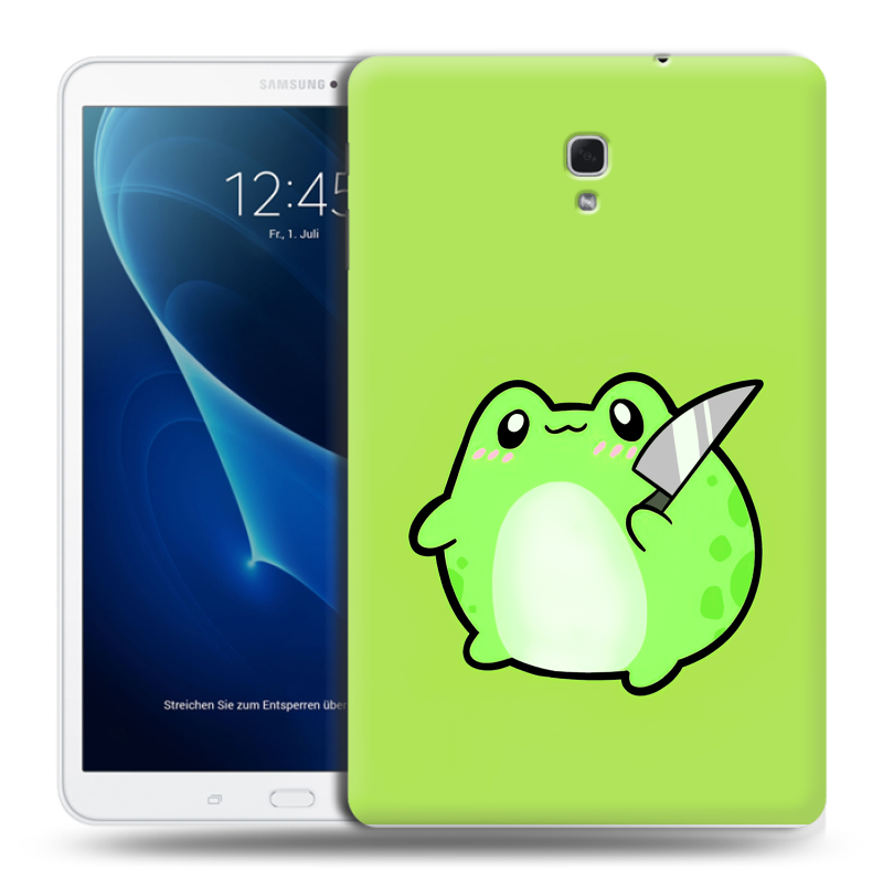 Силиконовый чехол на Samsung Galaxy Tab A 10.5 с принтом Лягушенок Силиконовый чехол на Samsung Galaxy Tab A 10.5 с принтом Лягушенок