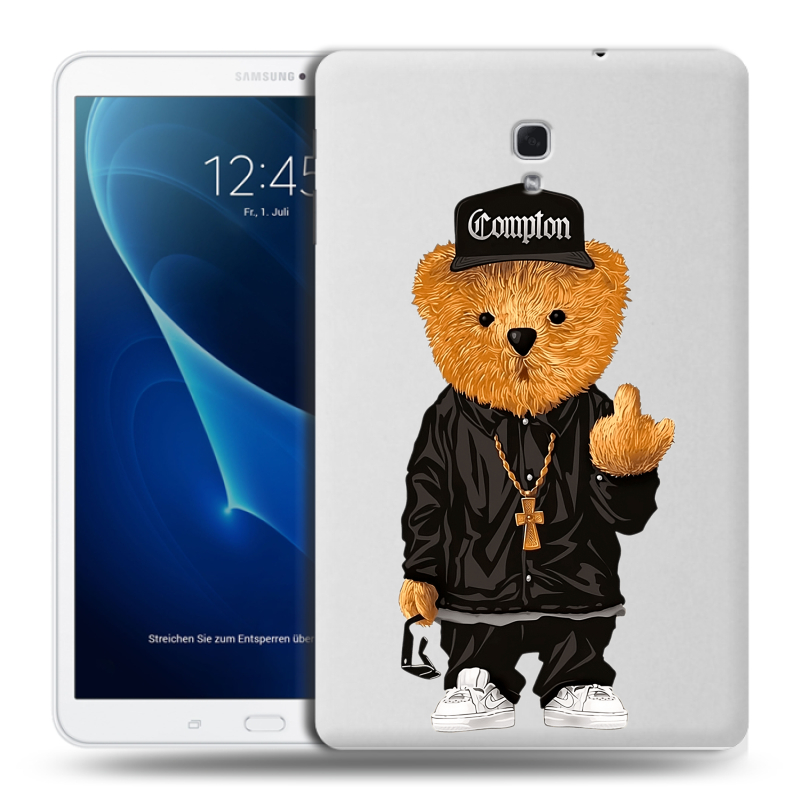 Силиконовый чехол на Samsung Galaxy Tab A 10.5 с принтом Мишка Силиконовый чехол на Samsung Galaxy Tab A 10.5 с принтом Мишка