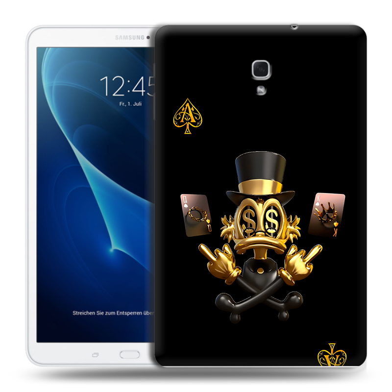 Силиконовый чехол на Samsung Galaxy Tab A 10.5 с принтом Золотой скрудж макдак Силиконовый чехол на Samsung Galaxy Tab A 10.5 с принтом Золотой скрудж макдак
