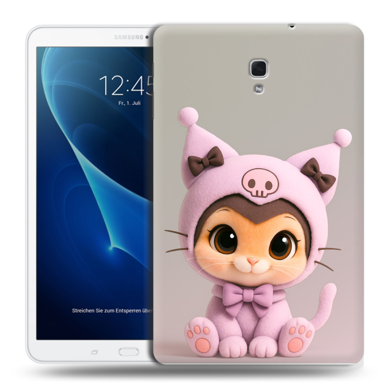 Силиконовый чехол на Samsung Galaxy Tab A 10.5 с принтом Куроми Kuromi Силиконовый чехол на Samsung Galaxy Tab A 10.5 с принтом Куроми Kuromi