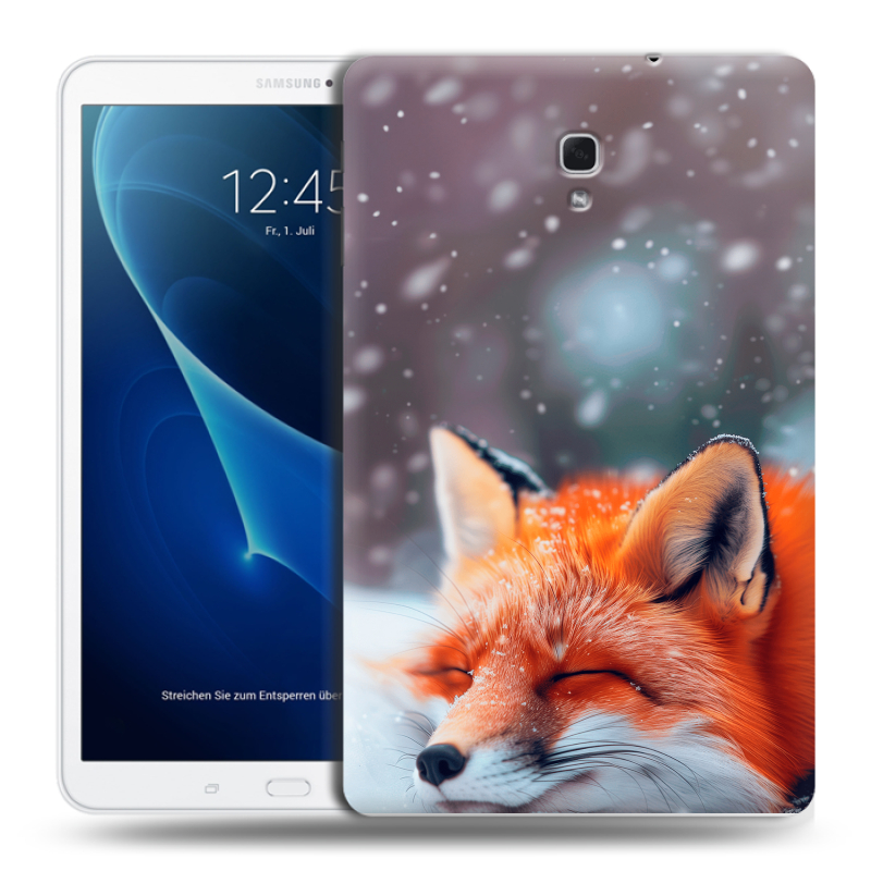 Силиконовый чехол на Samsung Galaxy Tab A 10.5 с принтом лиса Силиконовый чехол на Samsung Galaxy Tab A 10.5 с принтом лиса
