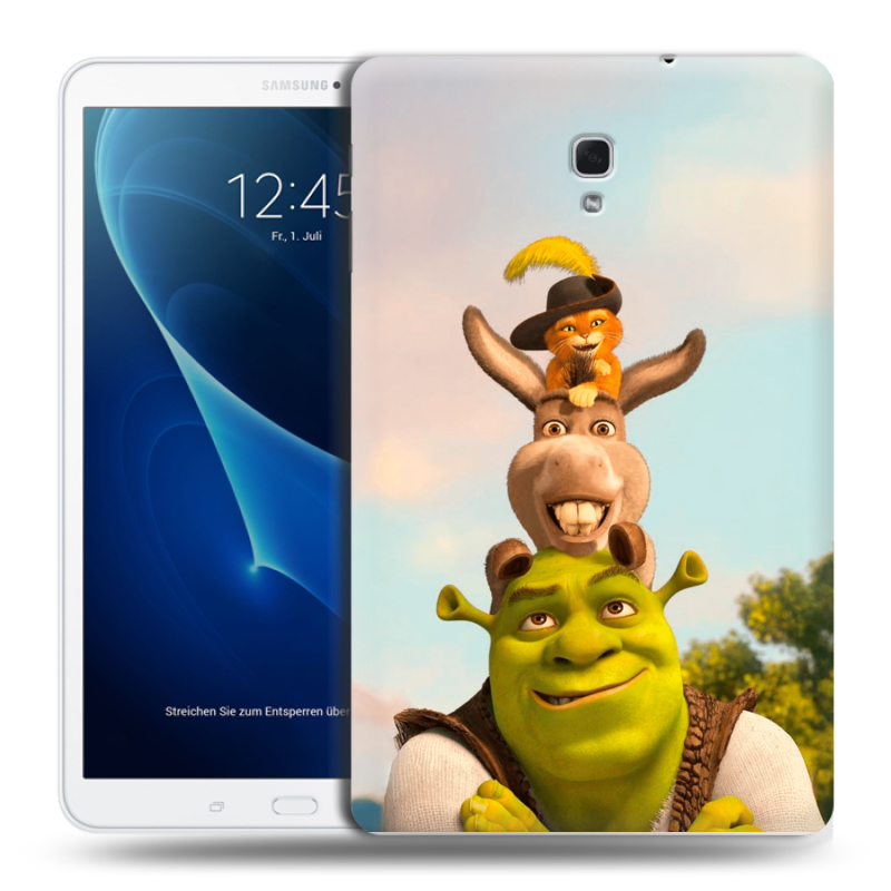 Силиконовый чехол на Samsung Galaxy Tab A 10.5 с принтом Шрек Shrek Силиконовый чехол на Samsung Galaxy Tab A 10.5 с принтом Шрек Shrek