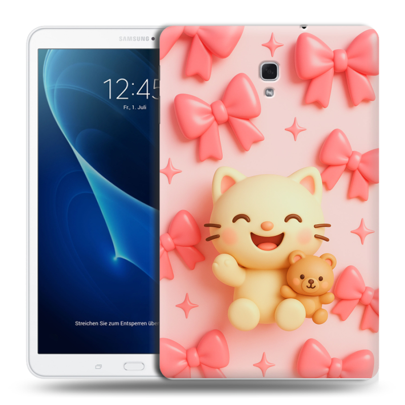 Силиконовый чехол на Samsung Galaxy Tab A 10.5 с принтом для девочек Силиконовый чехол на Samsung Galaxy Tab A 10.5 с принтом для девочек