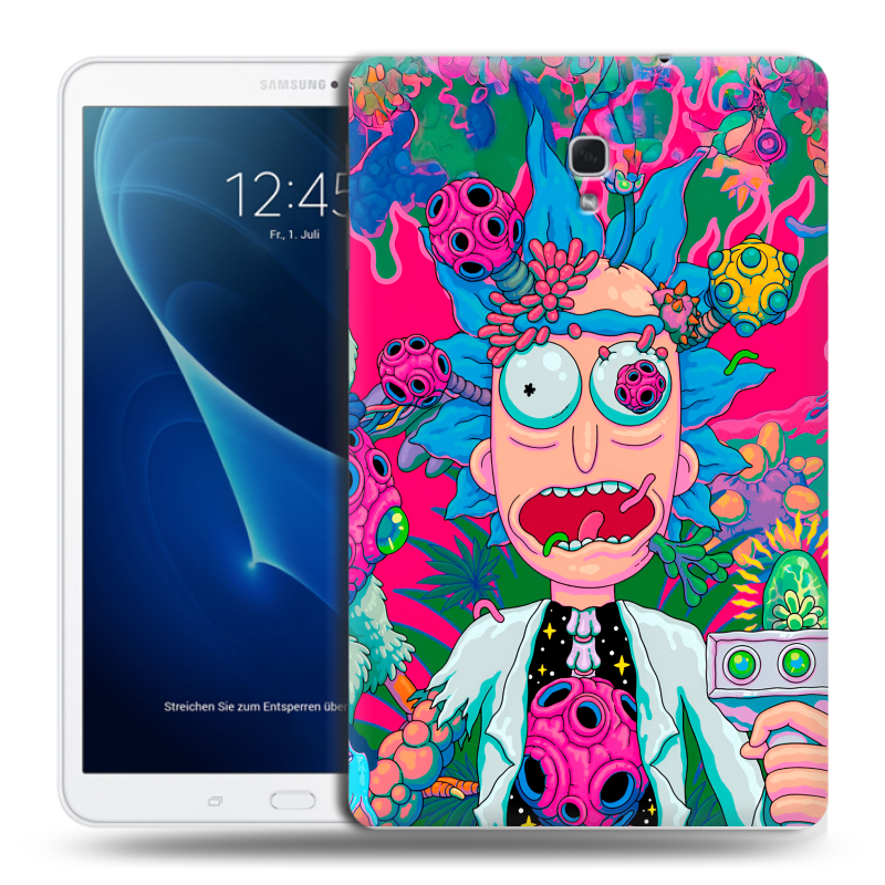 Силиконовый чехол на Samsung Galaxy Tab A 10.5 с принтом Рик и Морти Rick Morty Силиконовый чехол на Samsung Galaxy Tab A 10.5 с принтом Рик и Морти Rick Morty