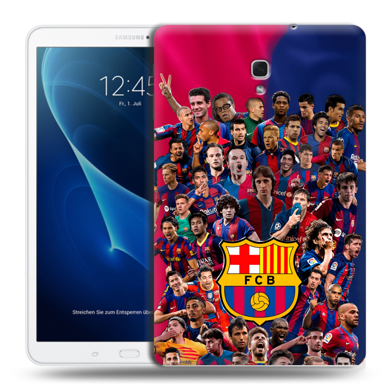 Силиконовый чехол на Samsung Galaxy Tab A 10.5 с принтом Барселона Barcelona Силиконовый чехол на Samsung Galaxy Tab A 10.5 с принтом Барселона Barcelona