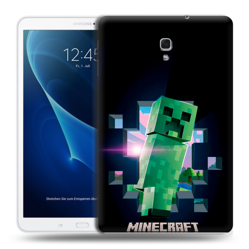 Силиконовый чехол на Samsung Galaxy Tab A 10.5 с принтом Майнкрафт Minecraft Силиконовый чехол на Samsung Galaxy Tab A 10.5 с принтом Майнкрафт Minecraft