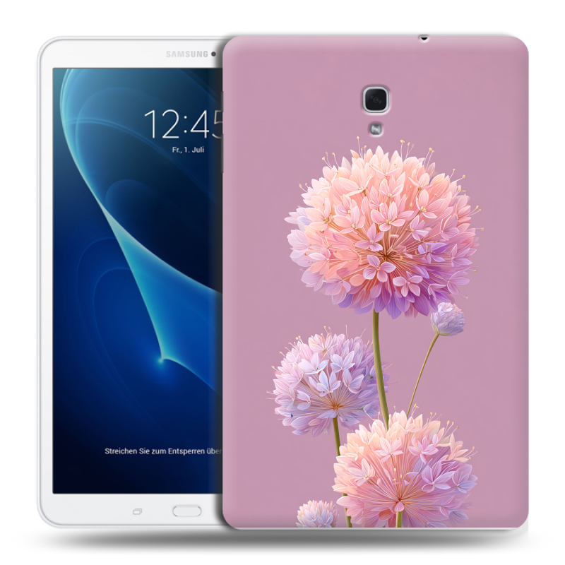 Силиконовый чехол на Samsung Galaxy Tab A 10.5 с принтом Цветы Силиконовый чехол на Samsung Galaxy Tab A 10.5 с принтом Цветы