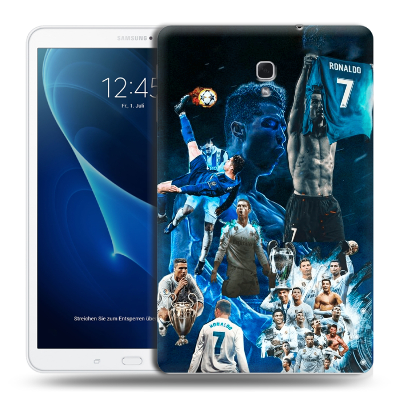 Силиконовый чехол на Samsung Galaxy Tab A 10.5 с принтом Реал Роналдо Силиконовый чехол на Samsung Galaxy Tab A 10.5 с принтом Реал Роналдо