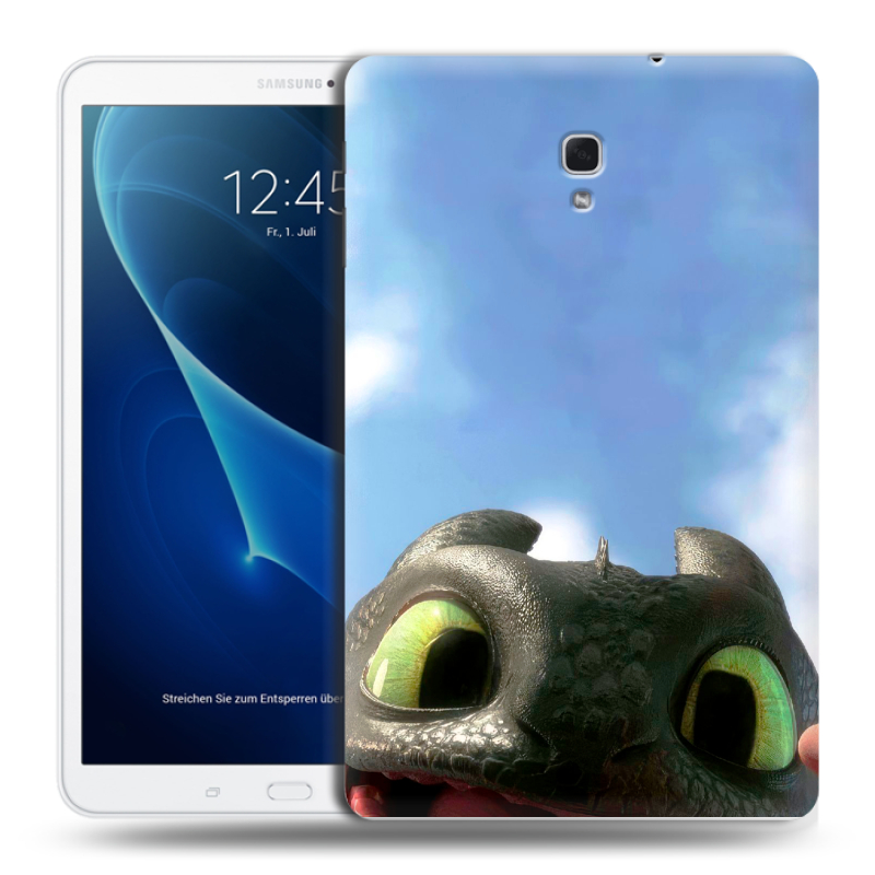 Силиконовый чехол на Samsung Galaxy Tab A 10.5 с принтом Как приручить дракона Силиконовый чехол на Samsung Galaxy Tab A 10.5 с принтом Как приручить дракона