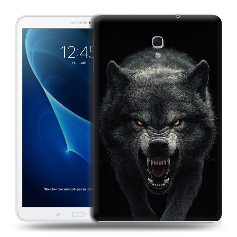 Силиконовый чехол на Samsung Galaxy Tab A 10.5 с принтом Волк Силиконовый чехол на Samsung Galaxy Tab A 10.5 с принтом Волк