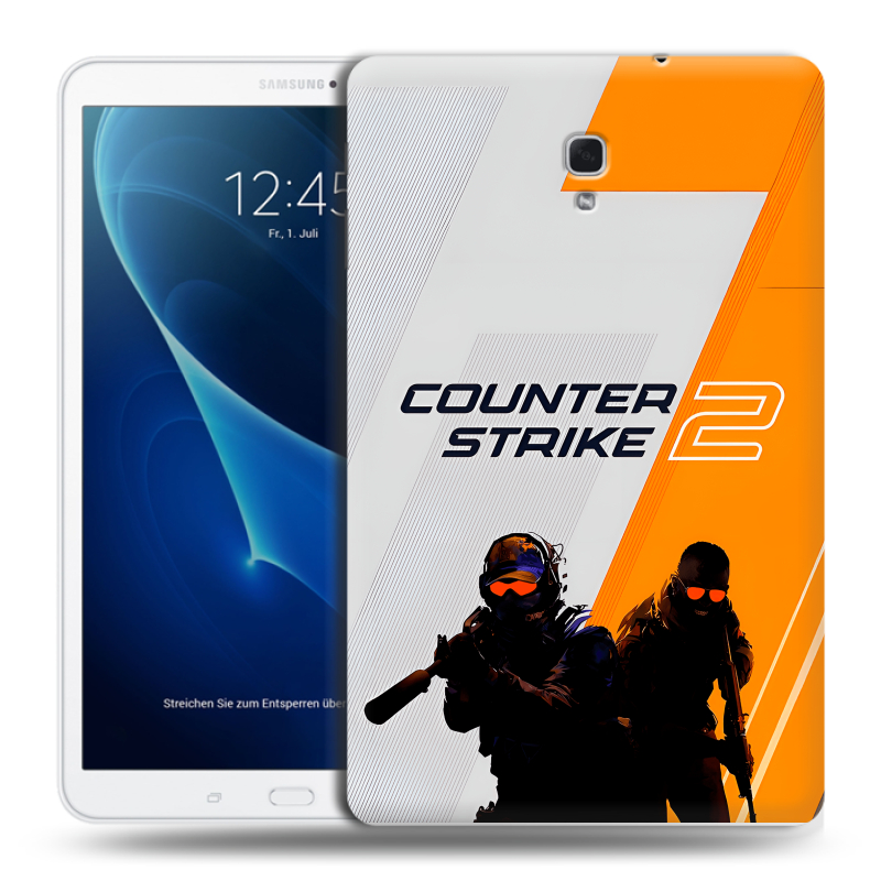 Силиконовый чехол на Samsung Galaxy Tab A 10.5 с принтом Counter Strike Силиконовый чехол на Samsung Galaxy Tab A 10.5 с принтом Counter Strike