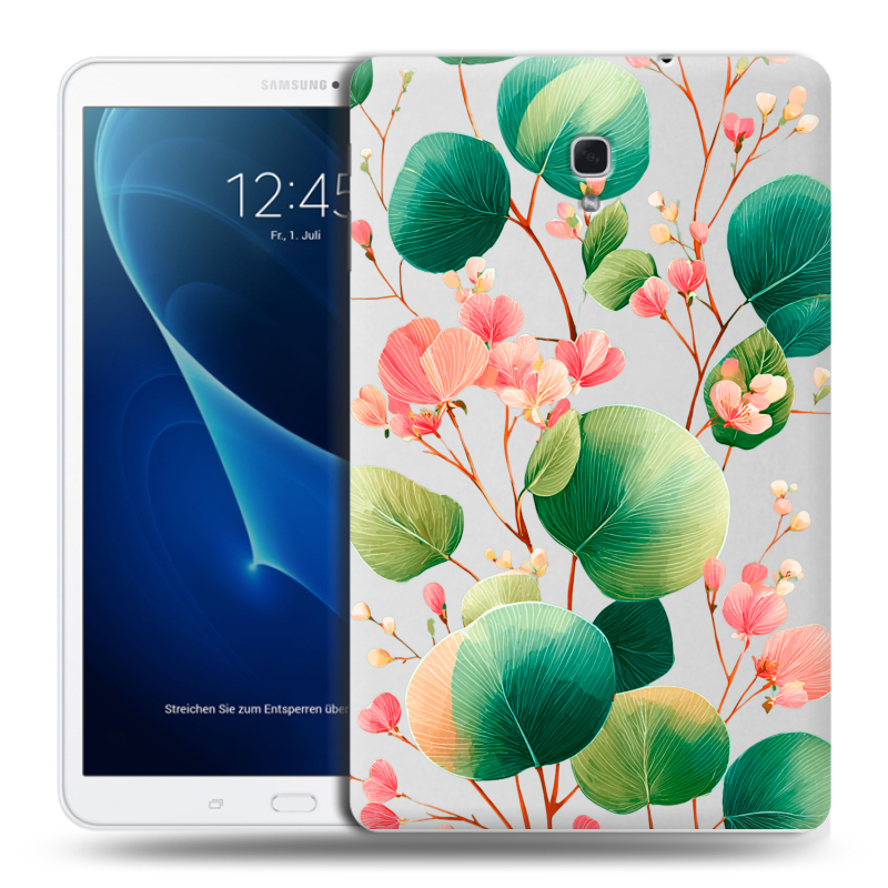 Силиконовый чехол на Samsung Galaxy Tab A 10.5 с принтом женский Силиконовый чехол на Samsung Galaxy Tab A 10.5 с принтом женский