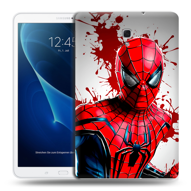 Силиконовый чехол на Samsung Galaxy Tab A 10.5 с принтом Spiderman Человек паук Силиконовый чехол на Samsung Galaxy Tab A 10.5 с принтом Spiderman Человек паук