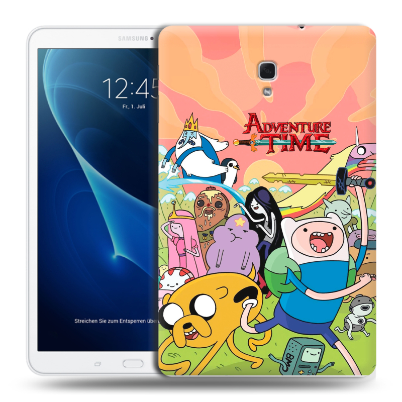 Силиконовый чехол на Samsung Galaxy Tab A 10.5 с принтом Adventure time Время приключений Силиконовый чехол на Samsung Galaxy Tab A 10.5 с принтом Adventure time Время приключений