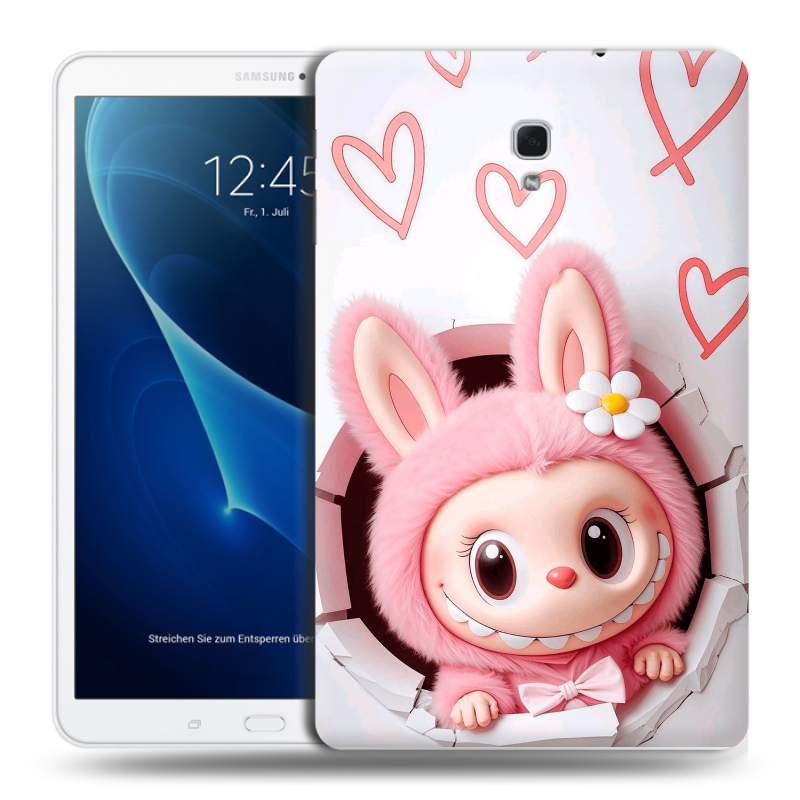 Силиконовый чехол на Samsung Galaxy Tab A 10.5 с принтом Labubu Лабубу Силиконовый чехол на Samsung Galaxy Tab A 10.5 с принтом Labubu Лабубу