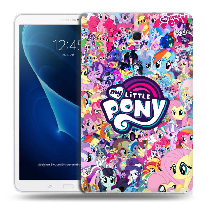Силиконовый чехол на Samsung Galaxy Tab A 10.5 с принтом My little pony Дружба чудо Силиконовый чехол на Samsung Galaxy Tab A 10.5 с принтом My little pony Дружба чудо