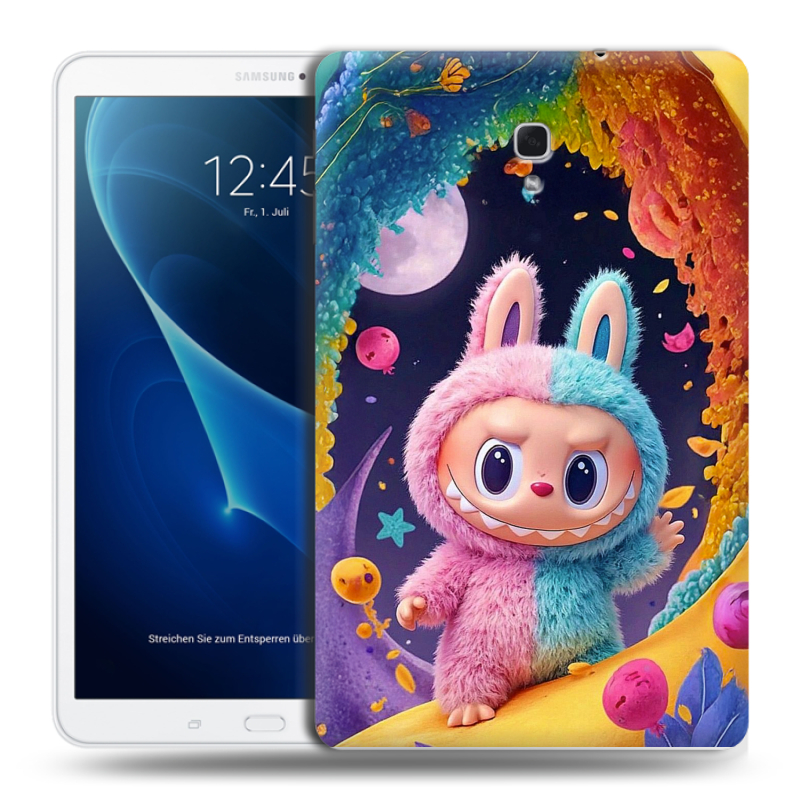 Силиконовый чехол на Samsung Galaxy Tab A 10.5 с принтом Labubu Лабубу Силиконовый чехол на Samsung Galaxy Tab A 10.5 с принтом Labubu Лабубу